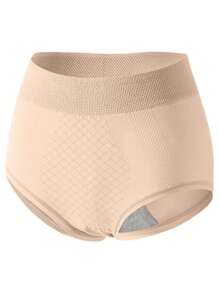 Set 4pcs Braga Faja Cintura alta, Tallas Grandes Pushup-Compresión De figura, Moldeador Glúteos, silueta Plana, Cómodos Texturizados, Transpirables - Multicolor - Ver 4