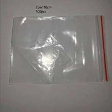 100 个透明 PE 自封塑料袋，厚度 8mil，各种尺寸，带白色或红色边框，适用于储存干货、日用品、防尖锐物体、日常礼品包装 - 彩色 - 查看 14