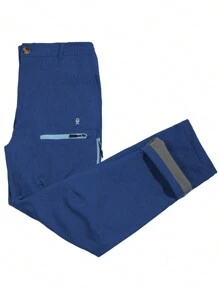 Mapamyumco Men's Hiking Snow Ski Pants Winter Fleece Lined Water Resistan Windproof - Dusty Blue - View 5