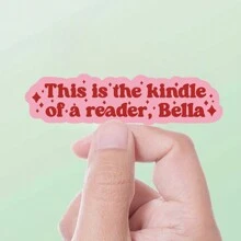 Reader Bella Sticker, Booktok, Twilight, Bookish Sticker, Kindle Sticker, For Water Bottles, Laptops, Phone Cases, Decor, Journaling, Scrapbooking - Pink - View 9