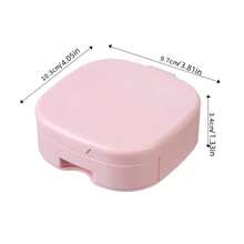 1pc Minimalist & Fashionable Makeup Mirror Storage Box, Folding Vanity Dressing Table Mirror Suitable For Dorm, Home Use, Portable Design For Daily Use Valentine's Day - Multicolor - View 5