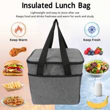 Thermal Lunch Bag Thermal Lunch Box - 灰色 - 查看 1