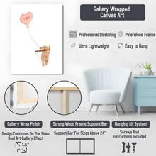 1Pc Valentine's Day Wall Art Prints, Cute Valentine Dog Art Poster Valentines Wall Decor For Wedding Home Living Room Bedroom, Gift For Men Women Couples Lovers - 彩色 - 查看 6