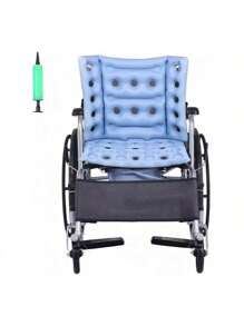 Cojin Silla De Ruedas Antillagas - Antiescaras Ortopedico, Silla de ruedas anti-decúbito colchón de aire cojín, cojín inflable especial cuidado médico de ancianos presión dolor de nalga junta, silla de ruedas en casa ancianos cadera cojín inflable - Azul - Ver 2