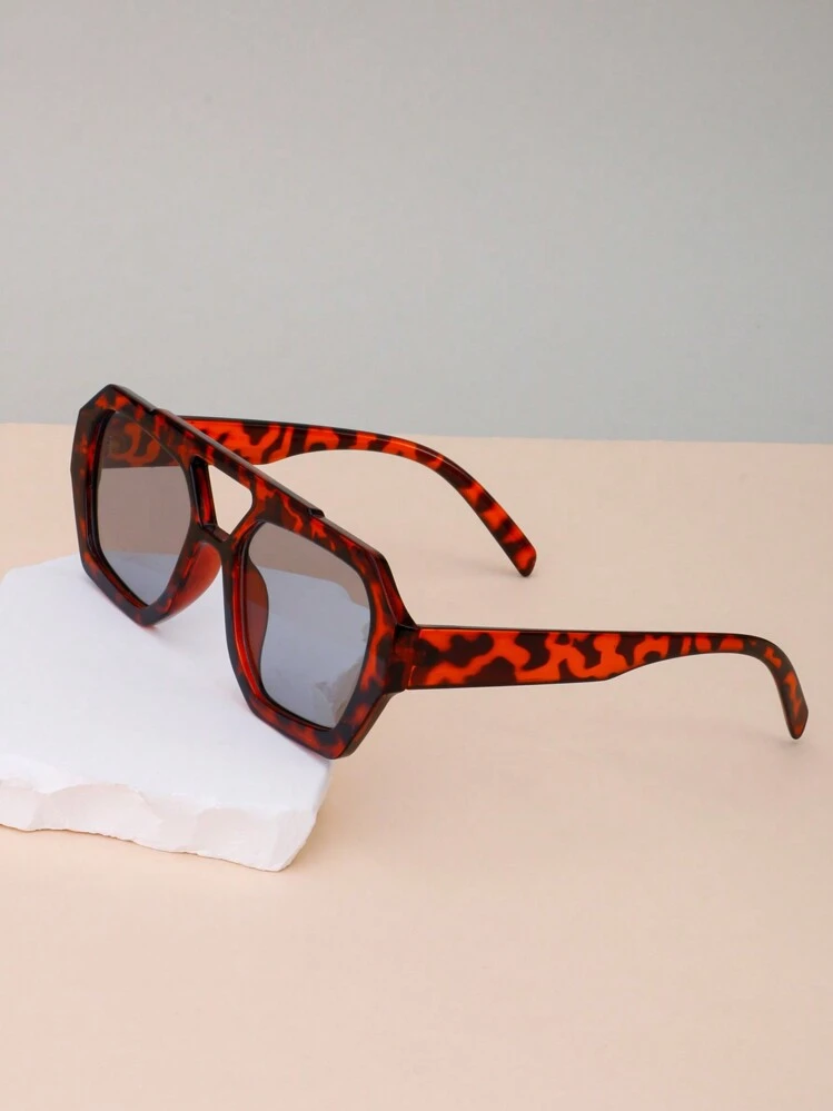 Nuevas gafas de moda cuadradas de doble cara, unisex, con lentes retro únicos con diseño de océano, adecuadas para uso diario, un accesorio ideal para la playa para damas. Los contrastantes colores de estilo bohemio crean una atmósfera casual de vacaciones en la playa y de viaje al aire libre. - Multicolor - Ver 7