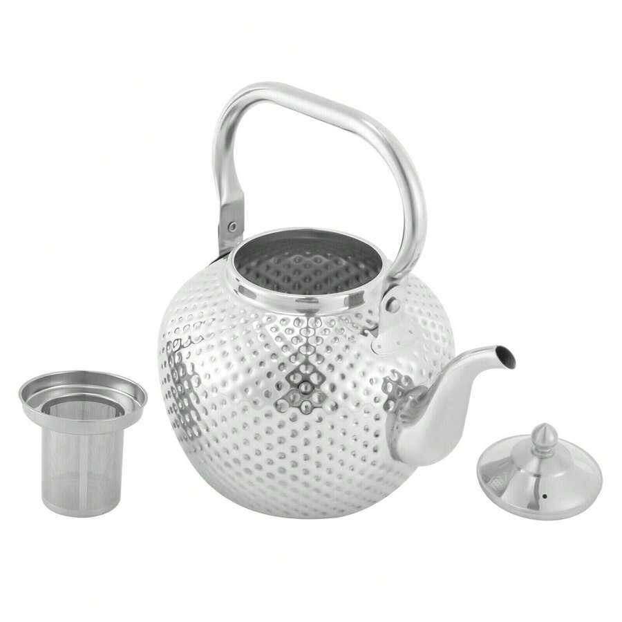 2L Teapot 201 Stainless Steel Water Tea Kettle Induction Cooker Stove Tea Pot - Silver - View 1