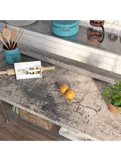 Roll Grijs Cracked Concrete Home Wallpaper Peel Stick Matte Countertop Contact Paper Self Adhesive Removable Vinyl Retro Cement Wand Bedroom Drawers Thick Stickers view 4