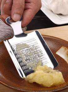 1 قطعة - أداة مطبخ متعددة الوظائف من الفولاذ المقاوم للصدأ لطحن الزنجبيل والثوم يدويًا