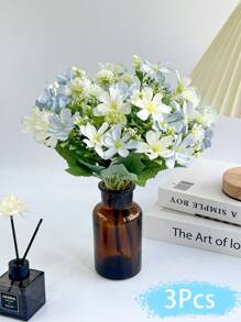 1Bunch/3Bunches Artificial Butterfly Daisies Bouquet,Artificial Flowers,For Handheld Flower Arrangement Wedding,Home,Living Room,Coffee Table Decor,Outdoor Home Decor,Festival,Bride's Bouquet,Valentine's Day Gift,Flowers Arrangement.