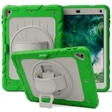 1 Ốp lưng tương thích với iPad Air4/5 Gen 10.9''/11'' thế hệ thứ 1/2/3/4, 10/9/8/7/6/5''/ 9.7'', Ốp lưng chống sốc có ngăn đựng bút chì [Dây đeo tay xoay 360°] & Chân đế, Ốp lưng tương thích với iPad Mini 6 Mini 7 8.3, iPad Air2/Pro/5/6 9.7, iPad 7/8/9 10.2 (Màu hồng) - Quả xanh và trắng - Xem 34