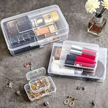 QYDCX 1/5pcs Plastic Storage Boxes With Lids, 5 Size Options, For Collecting Small Items, Beads, Game Accessories, Business Cards, Earrings, Rings, Necklaces, Pendants, Craft Supplies