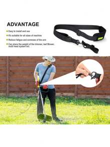 Shoulder Strap Trimmer With Blower, Suitable For Grass Trimmer, Leaf Blower, Multi-Head System, Applicable To EGO String Trimmer And All Types Of Trimmers, Upgraded Weed Shoulder Strap, Easy To Disassemble, Brush Cutter Safety Belt, Blower, Universal Compatibility