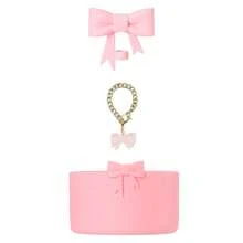 3 件套蝴蝶结硅胶吸管盖套装，蝴蝶结吊坠可调节金属链杯饰装饰适合 30 和 40 盎司杯子，10 毫米可重复使用的吸管盖，蝴蝶结杯套，防尘吸管盖可爱杯子配件套装，节日礼物。 - 彩色 - 查看 12