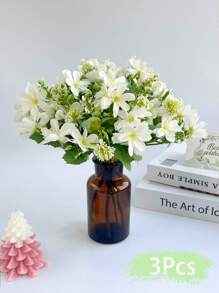 1Bunch/3Bunches Artificial Butterfly Daisies Bouquet,Artificial Flowers,For Handheld Flower Arrangement Wedding,Home,Living Room,Coffee Table Decor,Outdoor Home Decor,Festival,Bride's Bouquet,Valentine's Day Gift,Flowers Arrangement.