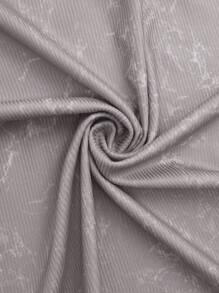 Women's Retro Street-Style Y2K Skull Print Gothic Short Sleeve T-Shirt, Aesthetic Harajuku Tee - Dusty Purple - View 6