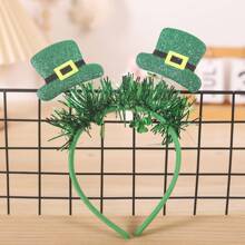 1pc St. Patrick's Day Clover Headband, Irish Festival Party Decoration Hair Accessory, Shamrock & Clover Ornament Headband, Carnival Party Supplies, Birthday Celebration