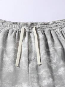 1 条男士休闲灰色直筒裤 - 灰色 - 查看 4