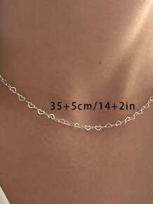 Colar Choker coração amor Banhadas a Prata 925 a ouro 18k