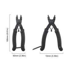 1pc Bicycle Chain Disassembly Tool Pliers Chain Breaker Chain Ruler Quick Release Buckle Magic Buckle Disassembly Pliers Tool - Black - View 9