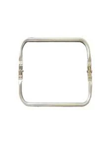 2PCS Multiple Sizes Of Square Aluminum Clips, Luggage Hardware Hinge Clip, Cloud Bag Bracket, Woven Bag Mouth Clip, Gold Bag Clip Gifts For Women - Silver - View 3