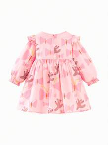 mini bala 女婴甜美连衣裙，婴儿春季新品 - 紅色調 - 查看 5