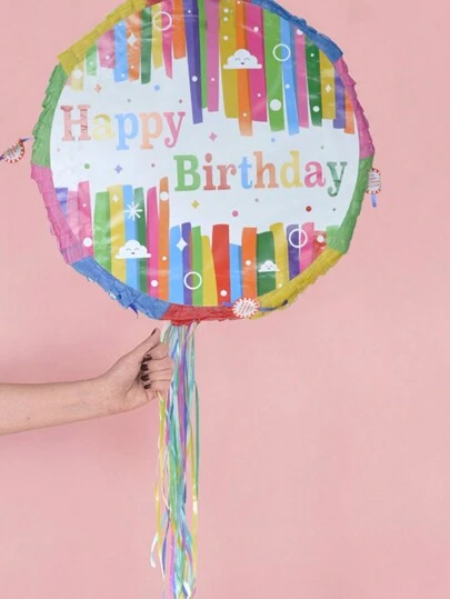 1pc Pinata Party Toy, Birthday Celebration, Can Be Filled With Candies, Confetti & Small Gifts,Christmas