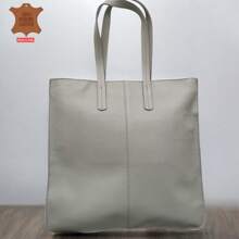 真皮手提包，意大利制造，大容量时尚女士单肩包，简约休闲皮革购物袋，大容量可折叠休闲商务包