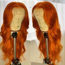 34 Inch Ginger Lace Front Wigs Human Hair Pre Plucked 350 Body Wave Glueless Wigs Human Hair For Black Women #350 Ginger Body Wave Lace Front Wigs 4/27 Colored 13x4 Human Hair Lace Front Wigs 200% Density Highlight 13x4 Human Hair Lace Front Wigs - S350 - 查看 8