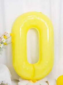 1 套塑料气球，现代数字形状气球，适合派对、圣诞节 - 黃色 - 查看 6