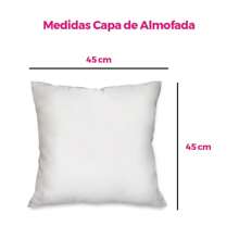 Kit com 4 Capas para Almofadas Decorativas Flora Terra - bege - Visão 7