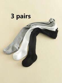 3 件装 女童打底裤 紧身裤 幼儿连裤袜 儿童长筒袜 - 彩色 - 查看 19