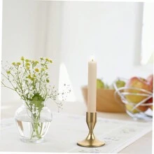 12 pièces Chandeliers coniques dorés, pour centres de table, réceptions de mariage, capuchons de Noël, décoration de la maison, décoration d'Halloween/Noël, décoration de chambre - Couleur cuivre - Voir 11