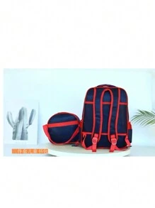 Mochila Niño PrimariaCombo 3 Piezas 3d Luz Led Escolar Lonchera + Lapicera Set Combo Mochila Escolar - JDinosaurio Dinosaurio Azul-Verde - Ver 3