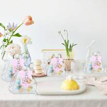 24sets/72pcs Keychain Gift Set, 24 Footprint Pendant Keychain, 24 Thankyou Card And 24 Organza Bag, For Party Decorations, Gender Reveal, Shower Gifts