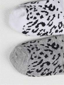 6 双女士豹纹低帮袜隐形袜