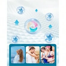 1 boîte de 50 capsules de détergent à lessive parfumées fraîches, 4-en-1 et 7-en-1, protection des couleurs, assouplissant, liquide concentré, facile à utiliser, boîte cadeau