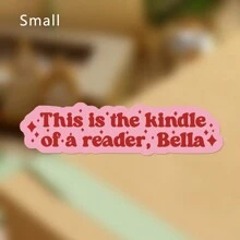 Reader Bella Sticker, Booktok, Twilight, Bookish Sticker, Kindle Sticker, For Water Bottles, Laptops, Phone Cases, Decor, Journaling, Scrapbooking - Pink - View 12