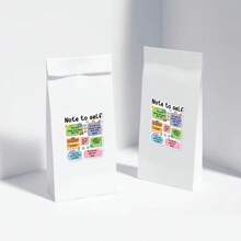 1/2/5pcs Note To Self, Motivational Mental Health Sticker | Fun And Quirky Vinyl Decal For Planners, Journals, And Laptops | Cute And Mindful Design For Meditation, Wellness Enthusiasts, And Book Lovers | Fashionable, Artsy, Positive Affirmation Sticker - Multicolor - View 4