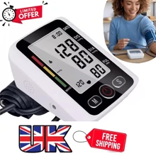 NetHong 2025 Digital Automatic Blood Pressure Monitor Upper Arm BP Machine Heart Rate - White - View 2