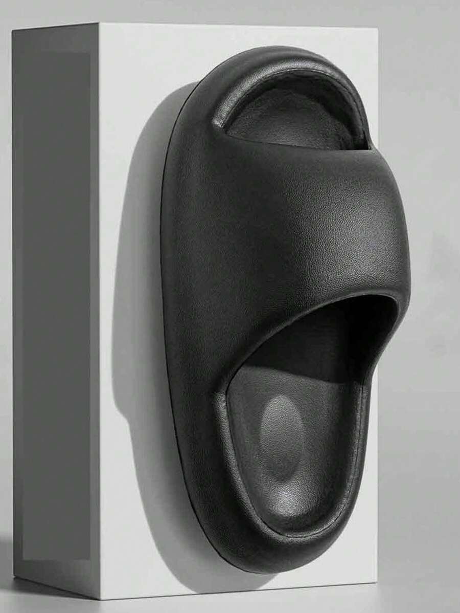 Modische Ganzjahres-Herrenschuhe aus weichem, leichtem und bequemem EVA-Material, schwarze vielseitige Hausschuhe, Indoor-Lässig-Slides, wasserresistent, rutschfest, geruchsresistent, Paar-Hausschuhe