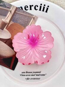6/4/1 pièce Pince à cheveux à fleur en forme de cœur bouclée pour femmes et adolescentes, pince à cheveux hawaïenne pour cheveux épais de 7,5 cm, accessoire de cheveux de style doux, parfait pour le quotidien, les sorties, les dates, les fêtes et les mariages. Accessoires de cheveux de mode pour la plage, cadeau idéal pour les amies!