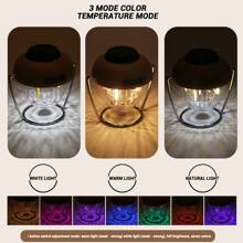 1 pièce Lampe de camping rétro Éclairage Lampe de tente portable Rechargeable Étanche Durée de vie extra longue Convient pour le camping en plein air Éclairage d'urgence à la maison Lumière d'ambiance de camping - Kaki - Voir 4