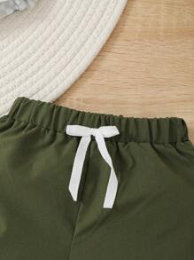 3pcs/Set Baby Boy Casual Cute Dinosaur Print Shorts