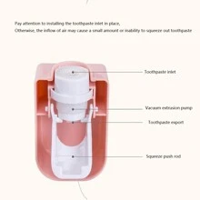 Sanrio 1pc Hello Kitty Cartoon Cute Wall Mounted Toothpaste Squeezer, Fully Automatic Single Toothpaste Dispenser, Cute Toothpaste Dispenser Toothpaste Squeezer Home Bathroom Decor Fall Decor Back To School