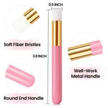 mulynsie 30 piezas de cepillos de champú para pestañas con contenedor, cepillo de limpieza para extensiones de pestañas, cepillo de limpieza de poros nasales, herramienta para eliminar puntos negros y brochas de limpieza facial para cosméticos