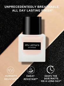 Shu Uemura Unlimited Breathable Lasting Foundation Natural Matte Finish SPF 24 PA+++ #584 - 1.18 Fl.Oz./35ml (The Old And New Versions Are Shipped Randomly) - 584 Hits a White Mark - View 4