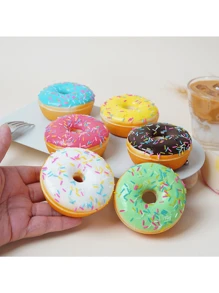 PU 人造甜甜圈道具，创意家居冰箱装饰，假蛋糕和甜点甜甜圈