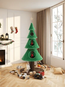 Allewie 63 Inches Cat Tree For Indoor Cat/ Cat Tower With 3 Condos/ 5ft Cat Christmas Tree Party Decoration/ Cat Activity Center Play House And Beds/Green * Bed Frame Queen Queen Bed Frame Bed Frame Full Full Size Bed Frame King Size Bed Frame Twin Bed Frame Room Decor Home Decor Christmas Decor Bedroom Decor Valentine Day Decor Storage Living Room Decor Furniture House Decor - màu xanh lá - Xem 7