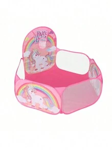 1pc Children's Fabric Ball Pit, Large Capacity Foldable Portable One-Click Storage, Indoor Fun Interactive Playhouse Tent Toy For Toddlers, Boys & Girls, Halloween, Thanksgiving, Birthday Gift, Daycare, Christmas Party (Balls Not Included)