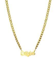 可定制项链，个性化嘻哈字母心形吊坠项链，不锈钢名字项链，哥特风首饰，适合女孩，情人节、母亲节皆宜，多功能，装饰性强，字母，时尚，现代，色彩缤纷，可爱，休闲，可定制，个性化，独特，个性化定制，送给他的理想礼物，送给她的理想礼物，佩戴舒适，生日礼物，旅行收纳包 - 彩色 - 查看 5